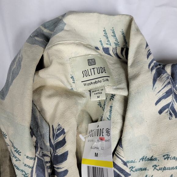 Hawaiian Shirts Dress Mens Sz Medium 100% Silk Summer Beach Pool Bowling Hawaii - Picture 10 of 10